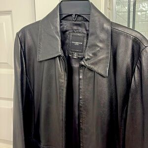 Vintage black leather jacket